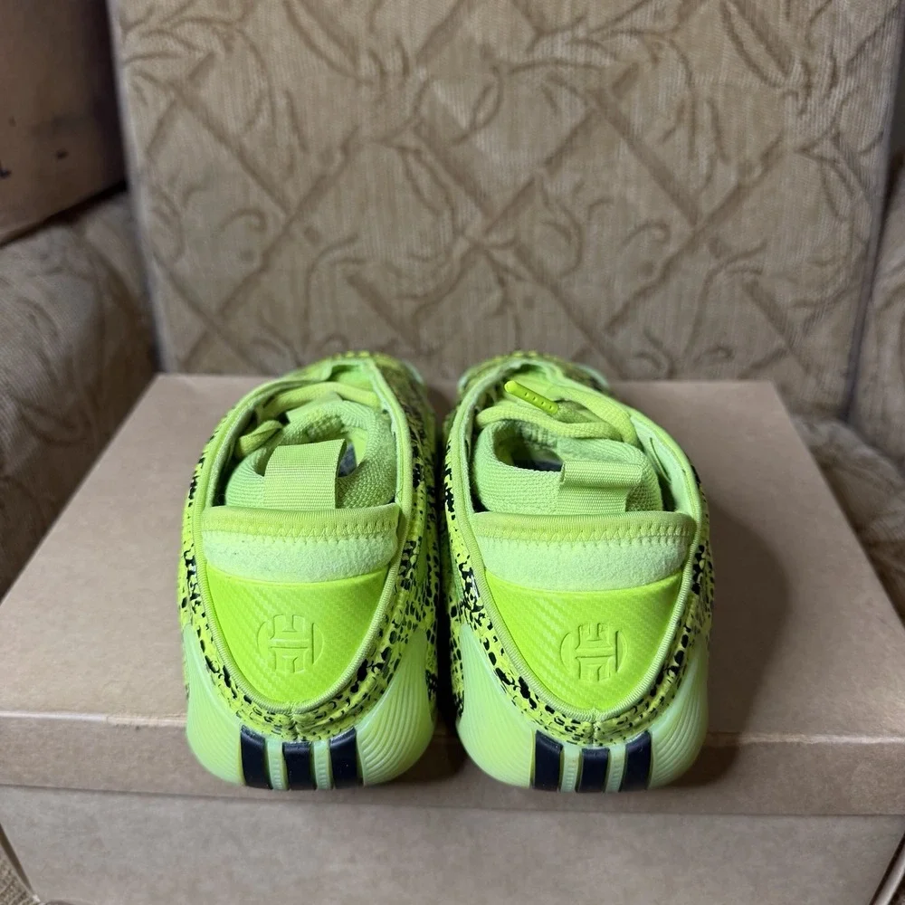 Adidas Harden Volume 9 Green Snakeskin JR8289 Men's Size 7 Basketball Sneakers